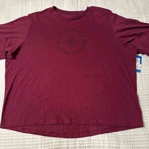 Columbia Men's Maroon Short Sleeve Tee